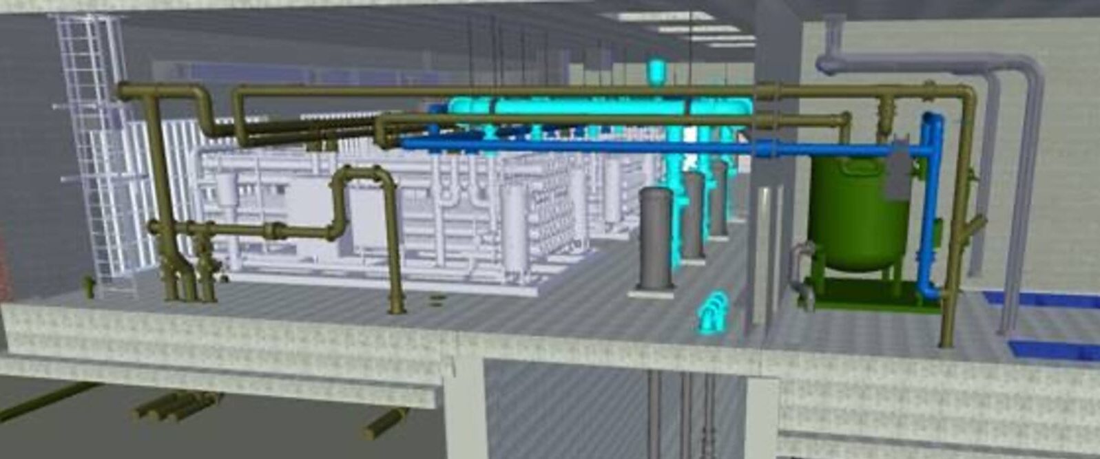 A rendering of what the new Greene County water treatment membrane facility will look like.